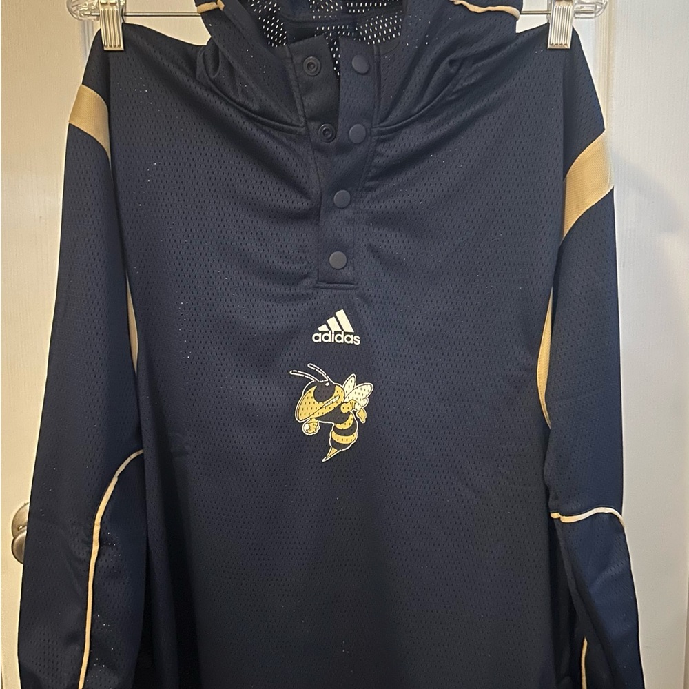 Adidas Dark‎ Blue and Yellow Pullover